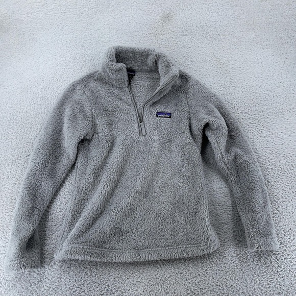 Patagonia Sweaters - Patagonia Los Gatos 1/4-Zip Pullover Women Small Gray Sherpa Soft Warm High Pile